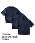 OVERSIZE 300GSM 3-PACK MIDNIGHT