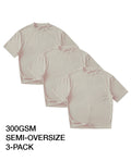OVERSIZE 300GSM 3-PACK SAND