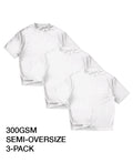 OVERSIZE 300GSM 3-PACK WHITE